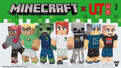 Minecraft x UNIQLO Skins Vol 2 on the Minecraft Marketplace by Mike Gaboury