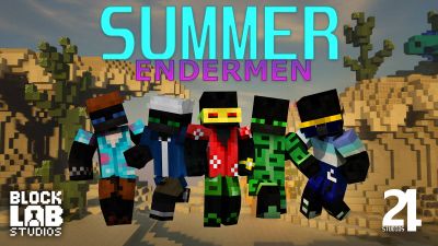 Summer Endermen on the Minecraft Marketplace by BLOCKLAB Studios